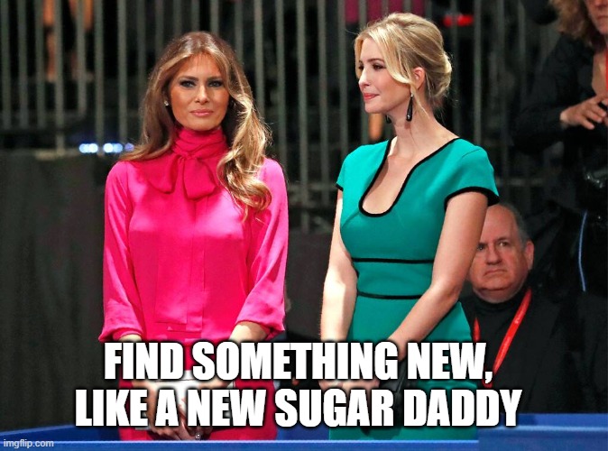 Find Something New | FIND SOMETHING NEW, LIKE A NEW SUGAR DADDY | image tagged in politic,donald trump approves | made w/ Imgflip meme maker