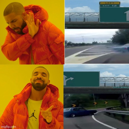 Another crossover... | image tagged in memes,drake hotline bling,crossover | made w/ Imgflip meme maker