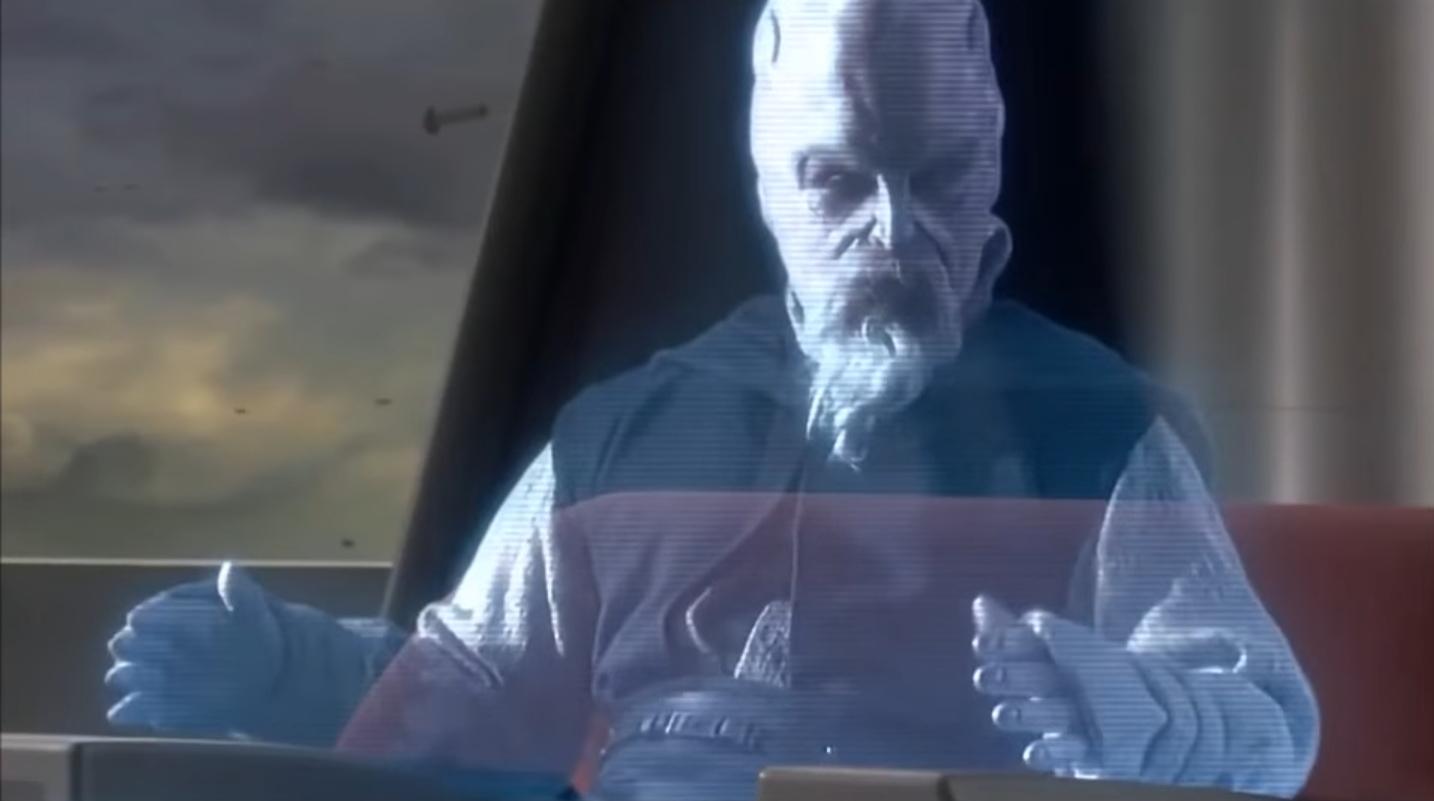 High Quality What about the droid attack on the Wookies Blank Meme Template