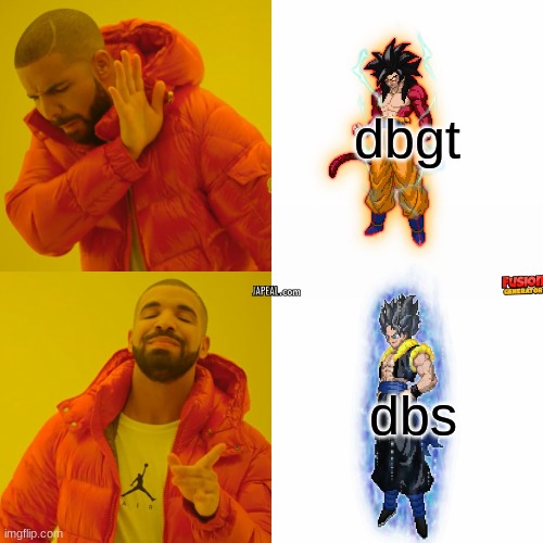 dbgt trash | dbgt; dbs | image tagged in dbz | made w/ Imgflip meme maker