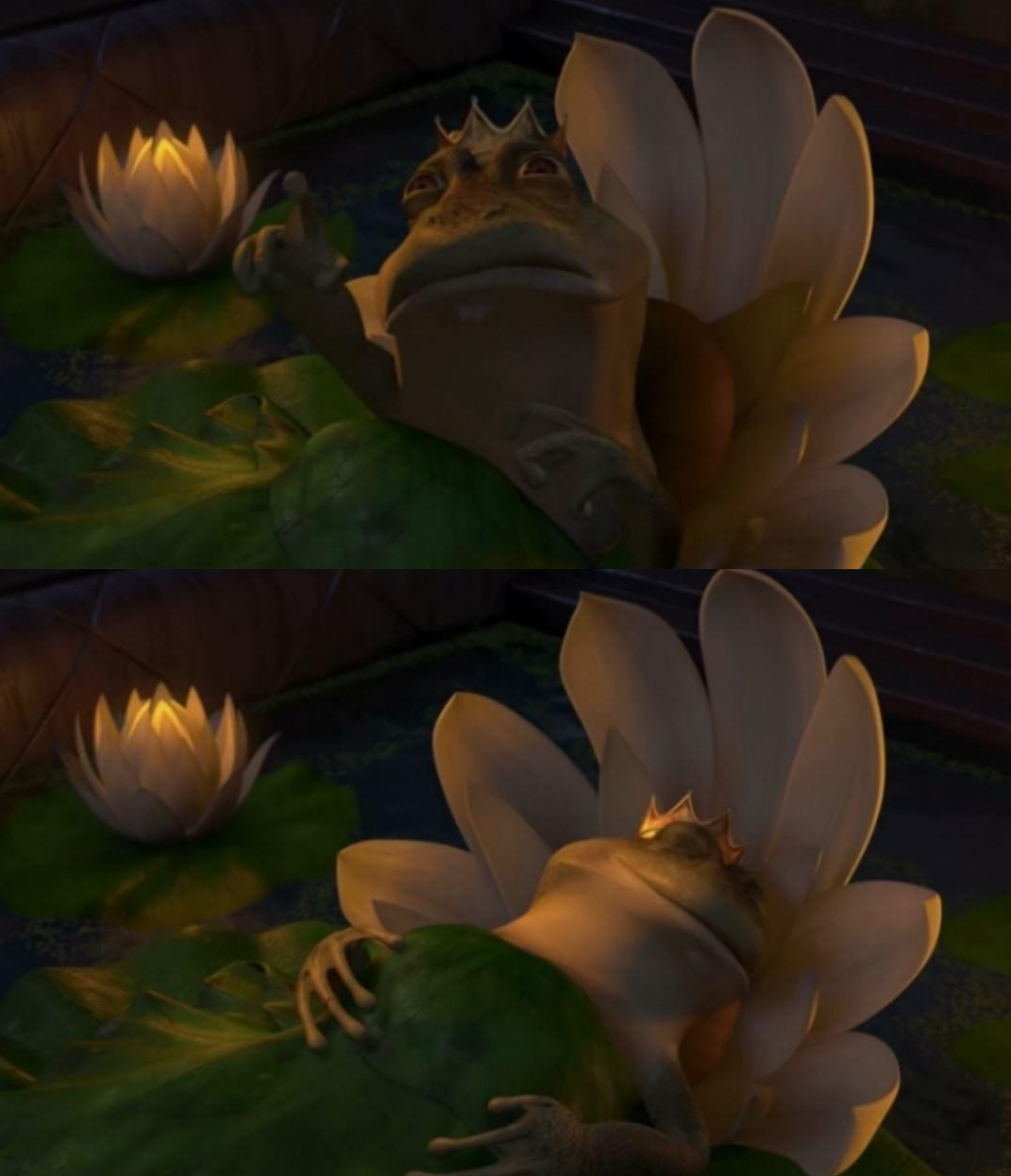 High Quality Shrek King Harold Dying Blank Meme Template