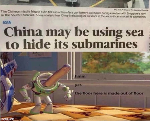 image tagged in where else would u hide a submarine | made w/ Imgflip meme maker