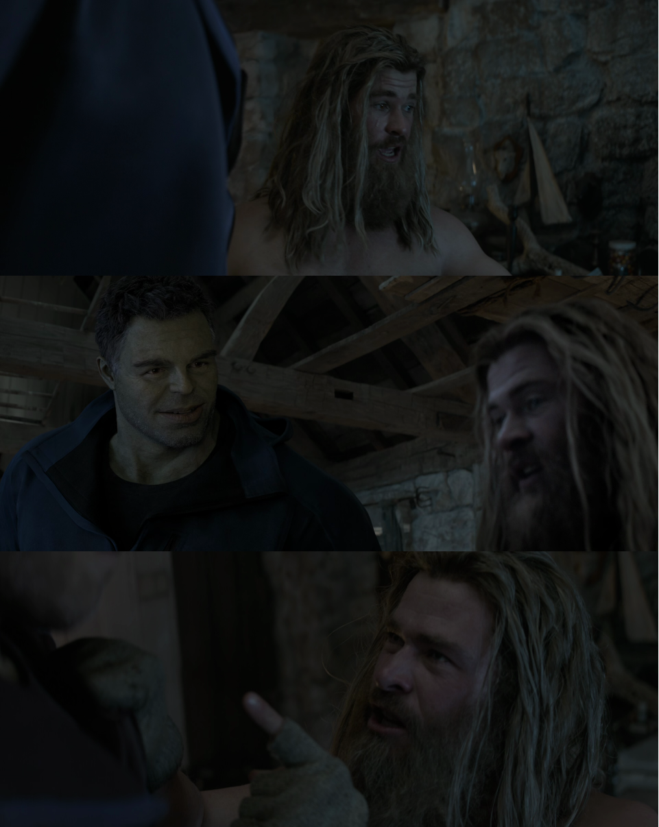 High Quality Thor and Hulk talking Blank Meme Template