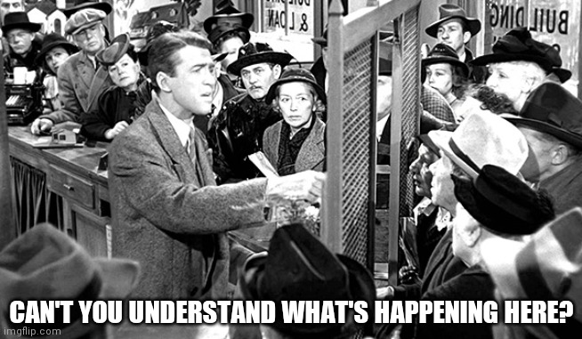 George Bailey | CAN'T YOU UNDERSTAND WHAT'S HAPPENING HERE? | image tagged in george bailey | made w/ Imgflip meme maker