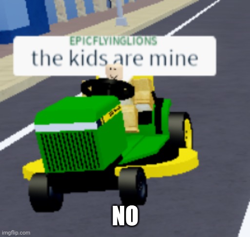 The kids are mine | NO | image tagged in the kids are mine | made w/ Imgflip meme maker