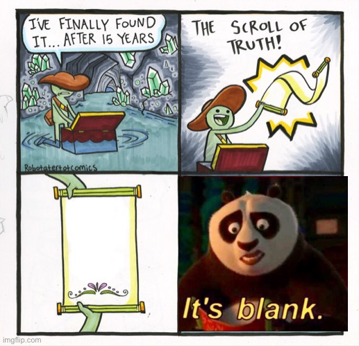 Scroll of panda | image tagged in memes,the scroll of truth,crossover | made w/ Imgflip meme maker