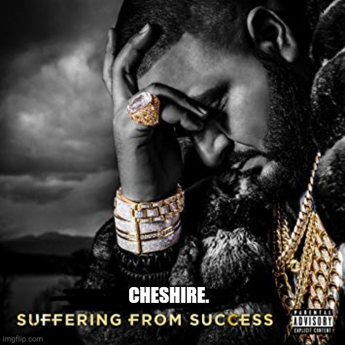 dj khaled suffering from success meme | CHESHIRE. | image tagged in dj khaled suffering from success meme | made w/ Imgflip meme maker