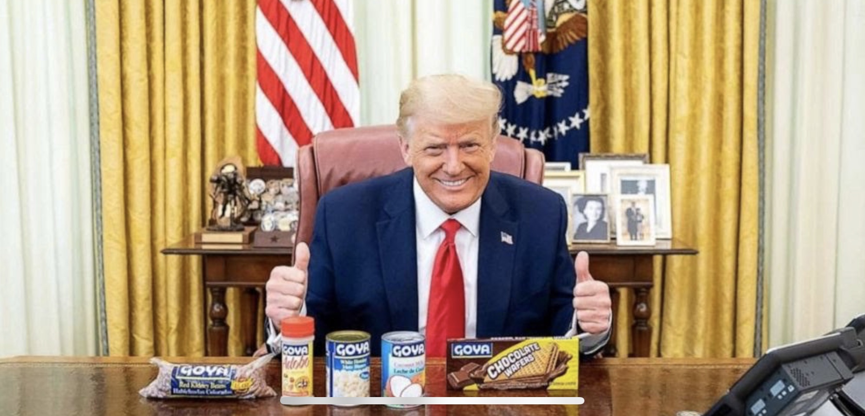 Trump & Beans Blank Meme Template
