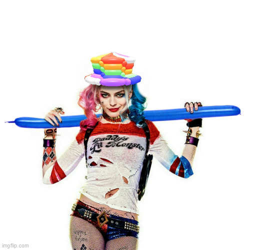harley quinn | image tagged in harley quinn,birthday,balloons,party,new year,graduation | made w/ Imgflip meme maker