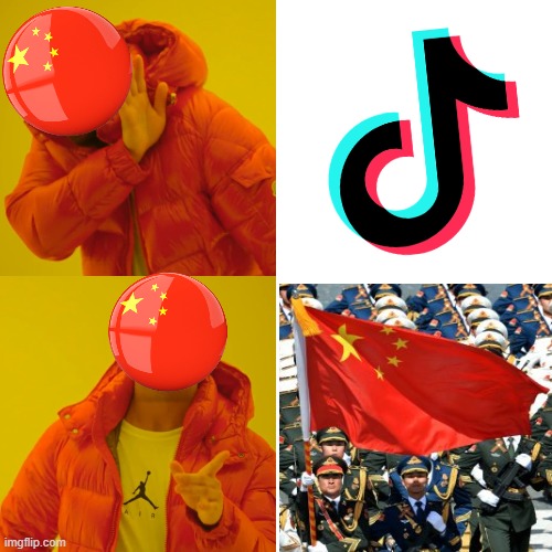 China's Favourite Things | image tagged in memes,drake hotline bling | made w/ Imgflip meme maker