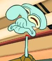 High Quality funny face squidward Blank Meme Template
