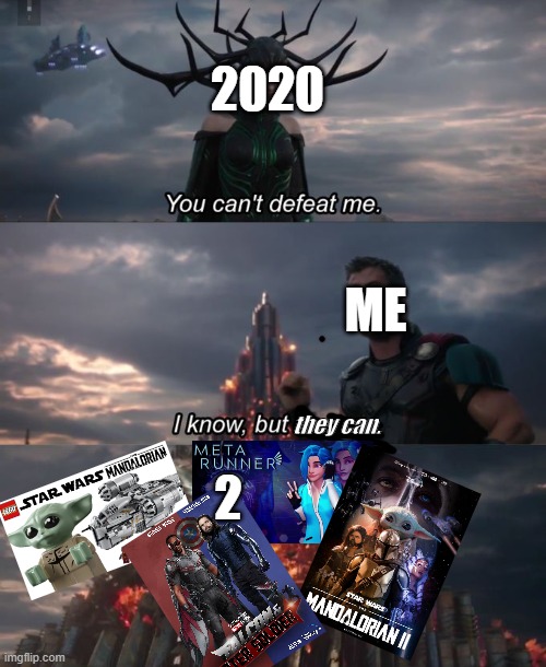 2020 In A Nutshell | 2020; ME; they can. 2 | image tagged in you can't defeat me | made w/ Imgflip meme maker