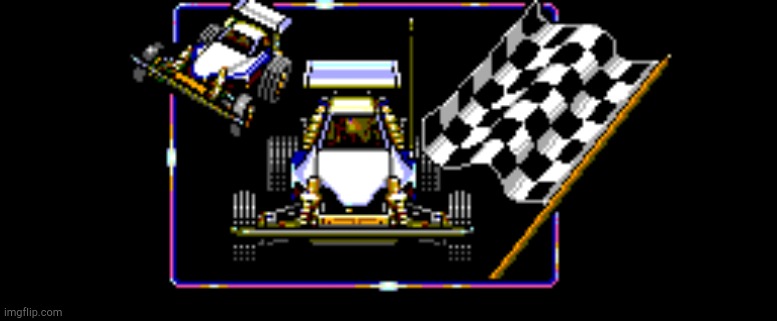 Checkered Flag Race Car | image tagged in checkered flag race car | made w/ Imgflip meme maker