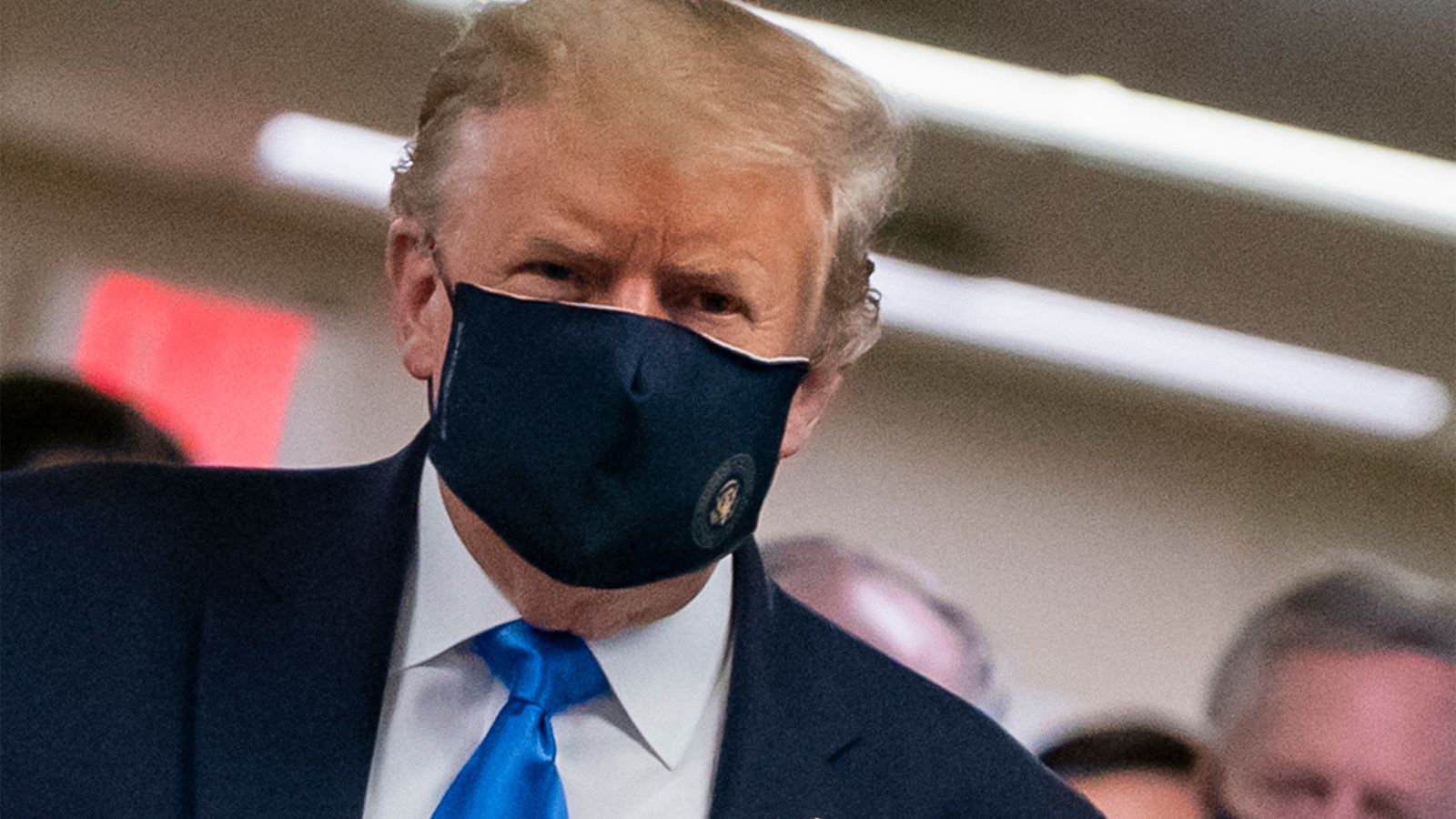 Donald Trump face mask Blank Meme Template