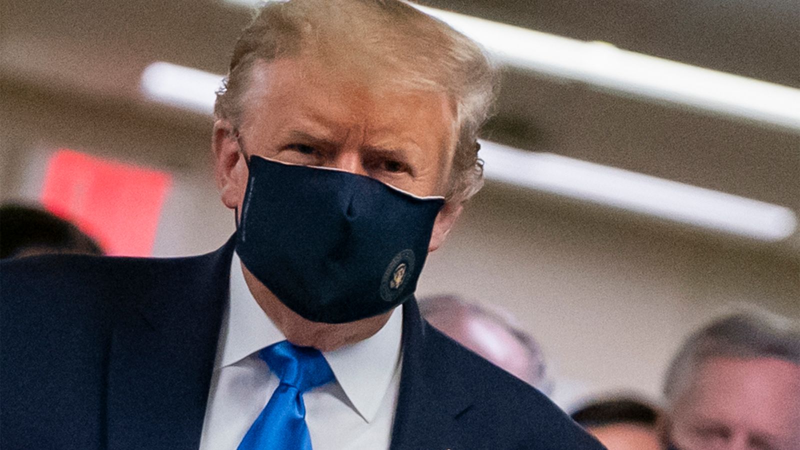 High Quality Donald Trump face mask Blank Meme Template