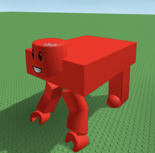 Roblox Clifford Blank Meme Template