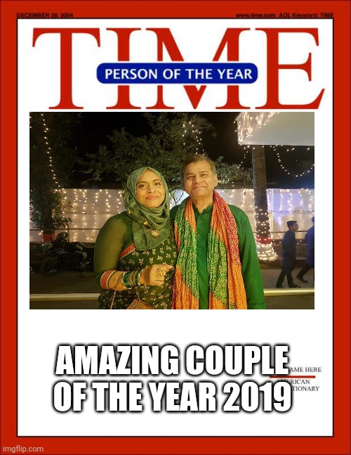 time magazine person of the year | AMAZING COUPLE OF THE YEAR 2019 | image tagged in time magazine person of the year | made w/ Imgflip meme maker