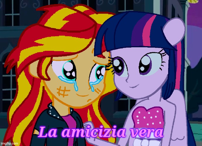 Sunlight | La amicizia vera | image tagged in memes,my little pony,italian | made w/ Imgflip meme maker