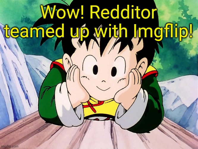 Cute Gohan (DBZ) | Wow! Redditor teamed up with Imgflip! | image tagged in cute gohan dbz | made w/ Imgflip meme maker