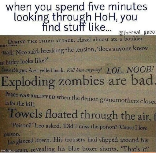Wonderful | image tagged in books,percy jackson | made w/ Imgflip meme maker