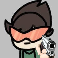 mikey with a gun Blank Meme Template