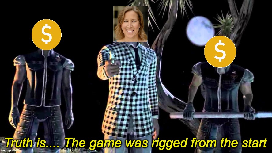 She already won from the start | Truth is.... The game was rigged from the start | image tagged in game was rigged from the start | made w/ Imgflip meme maker