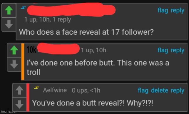 image tagged in cursed,comments,face reveal | made w/ Imgflip meme maker