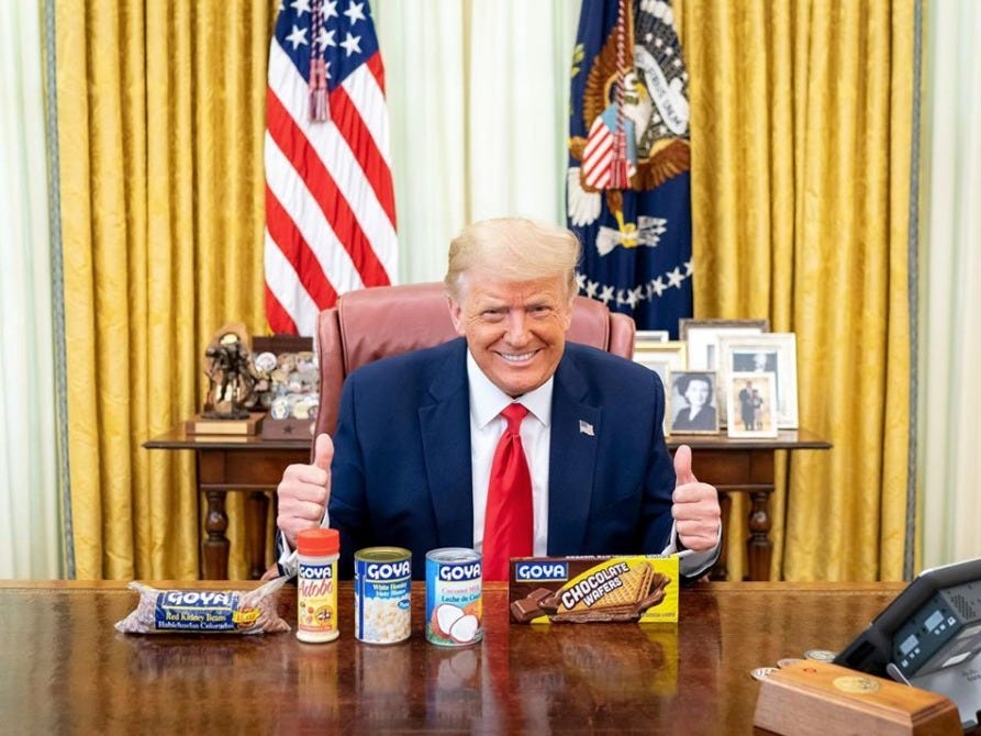 Trump Goya Shoot Blank Meme Template