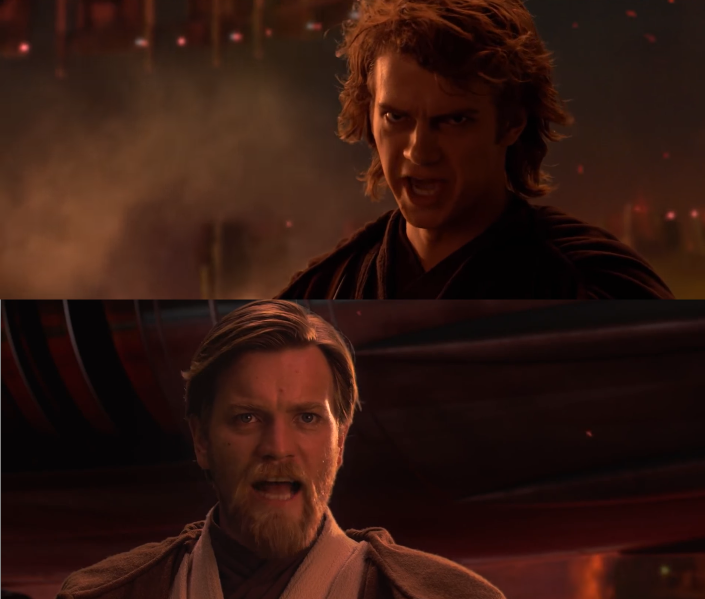 Anakin and Obi-Wan Blank Meme Template