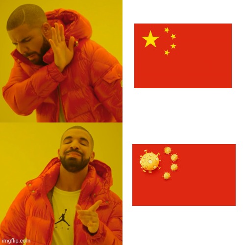 Drake Hotline Bling | image tagged in memes,drake hotline bling,china,coronavirus | made w/ Imgflip meme maker