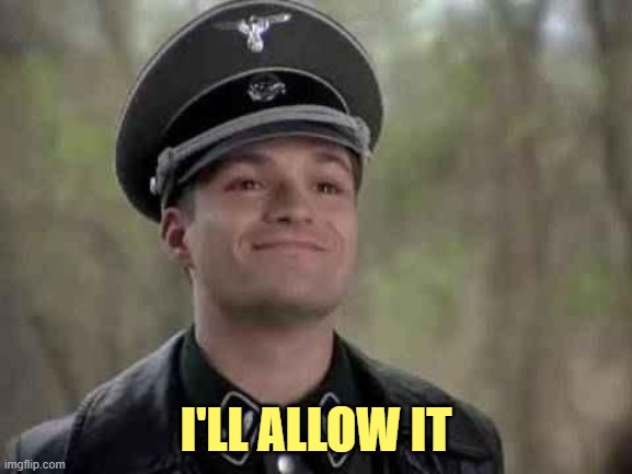 grammar nazi | I'LL ALLOW IT | image tagged in grammar nazi | made w/ Imgflip meme maker