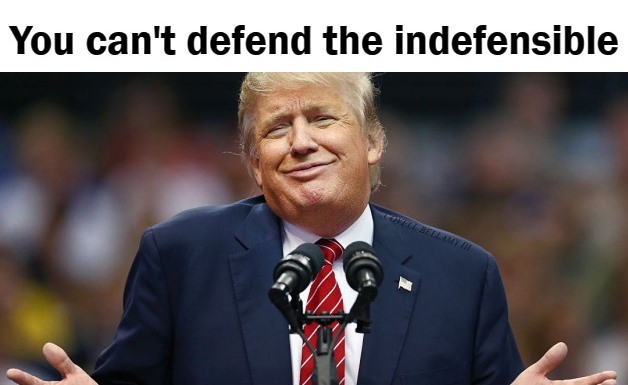 High Quality Trump Can't Defend The Indefensible Blank Meme Template