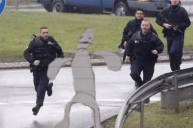 Cops Chase Stick Figure Blank Meme Template