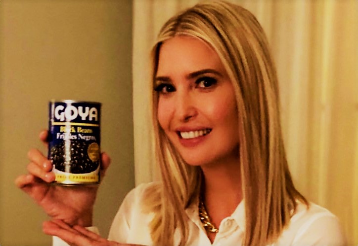 Ivanka loves Goya products Blank Meme Template