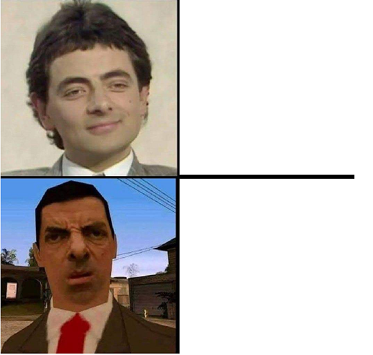 High Quality Mr. Bean Confused Blank Meme Template