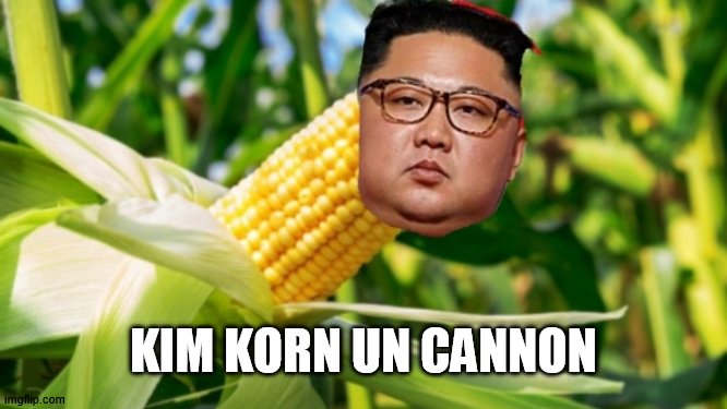 korn jong un | KIM KORN UN CANNON | image tagged in korn jong un | made w/ Imgflip meme maker