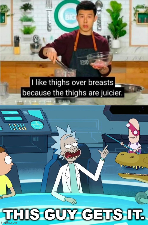 Agreed. | THIS GUY GETS IT. | image tagged in rick n' morty this guy gets it,memes,funny | made w/ Imgflip meme maker