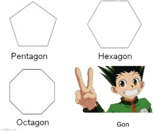Heh | image tagged in hunter x hunter,gon | made w/ Imgflip meme maker