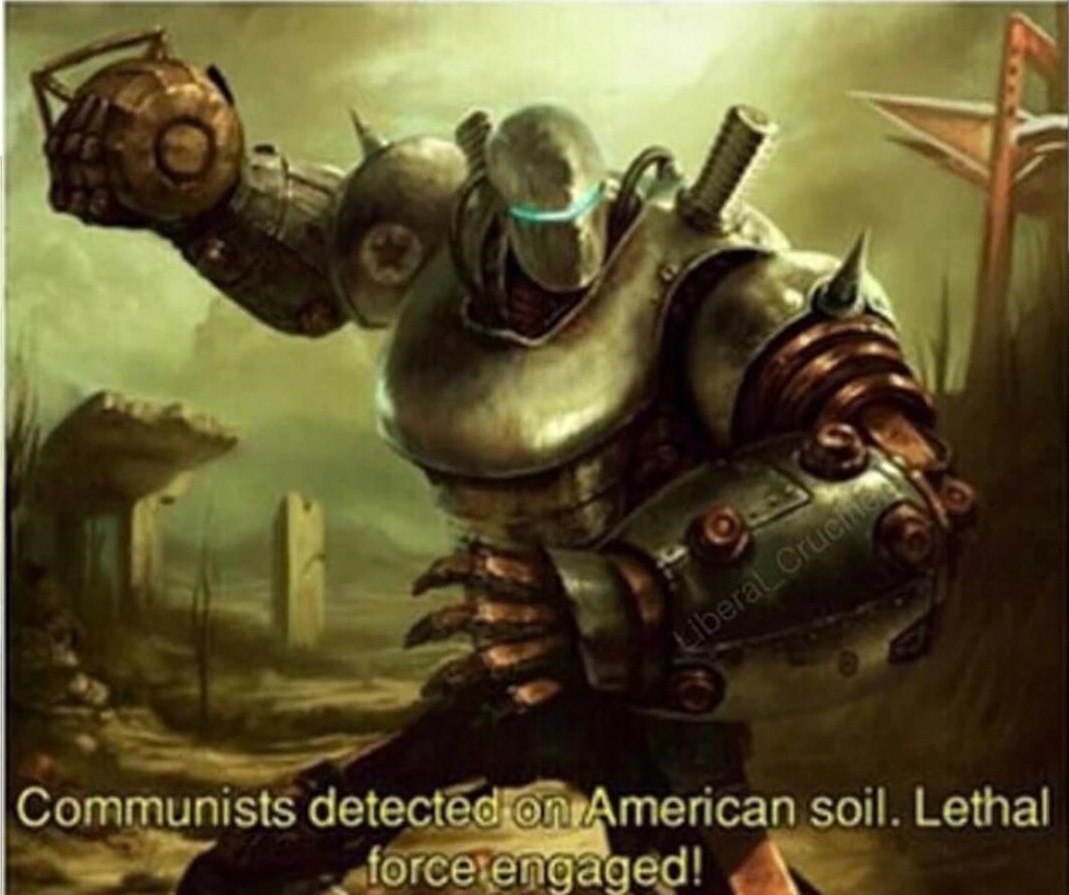 Liberty Prime Blank Meme Template