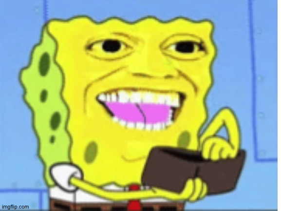 High Quality SpongeBob money Blank Meme Template