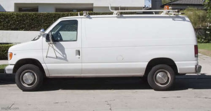 Big white van | image tagged in big white van | made w/ Imgflip meme maker