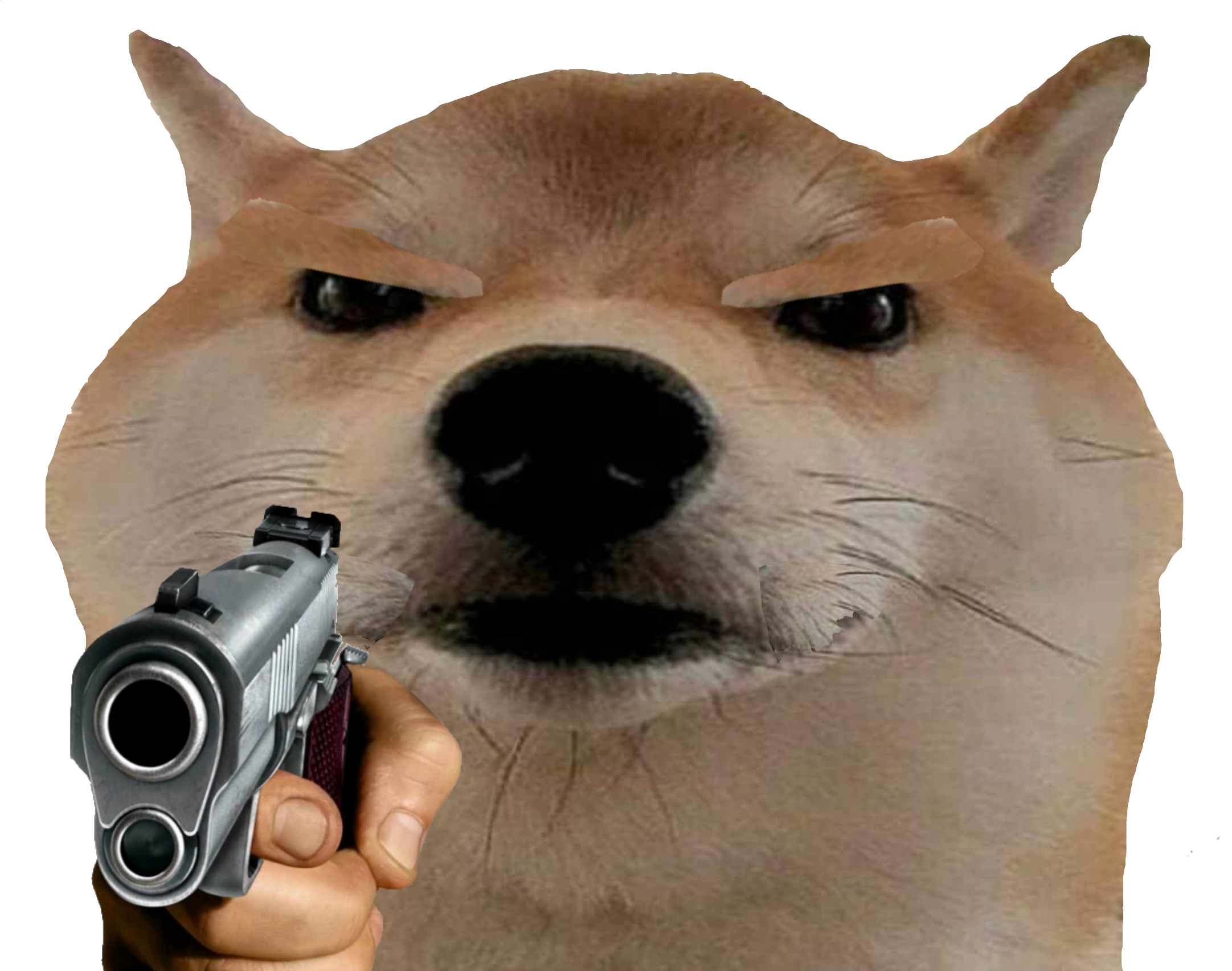 Gun Doge Meme Generator. 