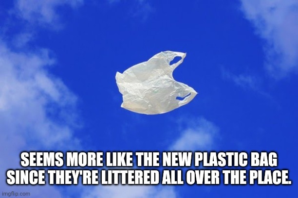 Litter | SEEMS MORE LIKE THE NEW PLASTIC BAG SINCE THEY'RE LITTERED ALL OVER THE PLACE. | image tagged in litter | made w/ Imgflip meme maker