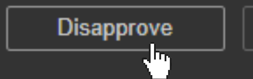 Disapprove (Dark mode) Blank Meme Template