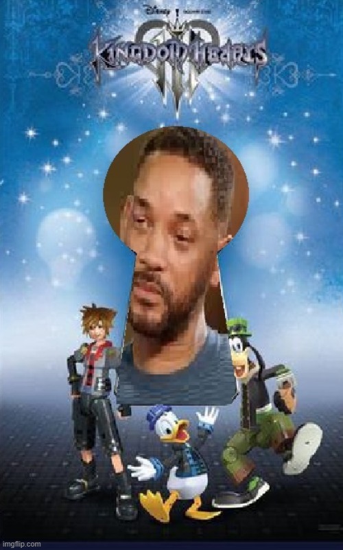 Enter the Keyhole to Will Smith meme mania | image tagged in kingdom hearts,crying will smith | made w/ Imgflip meme maker