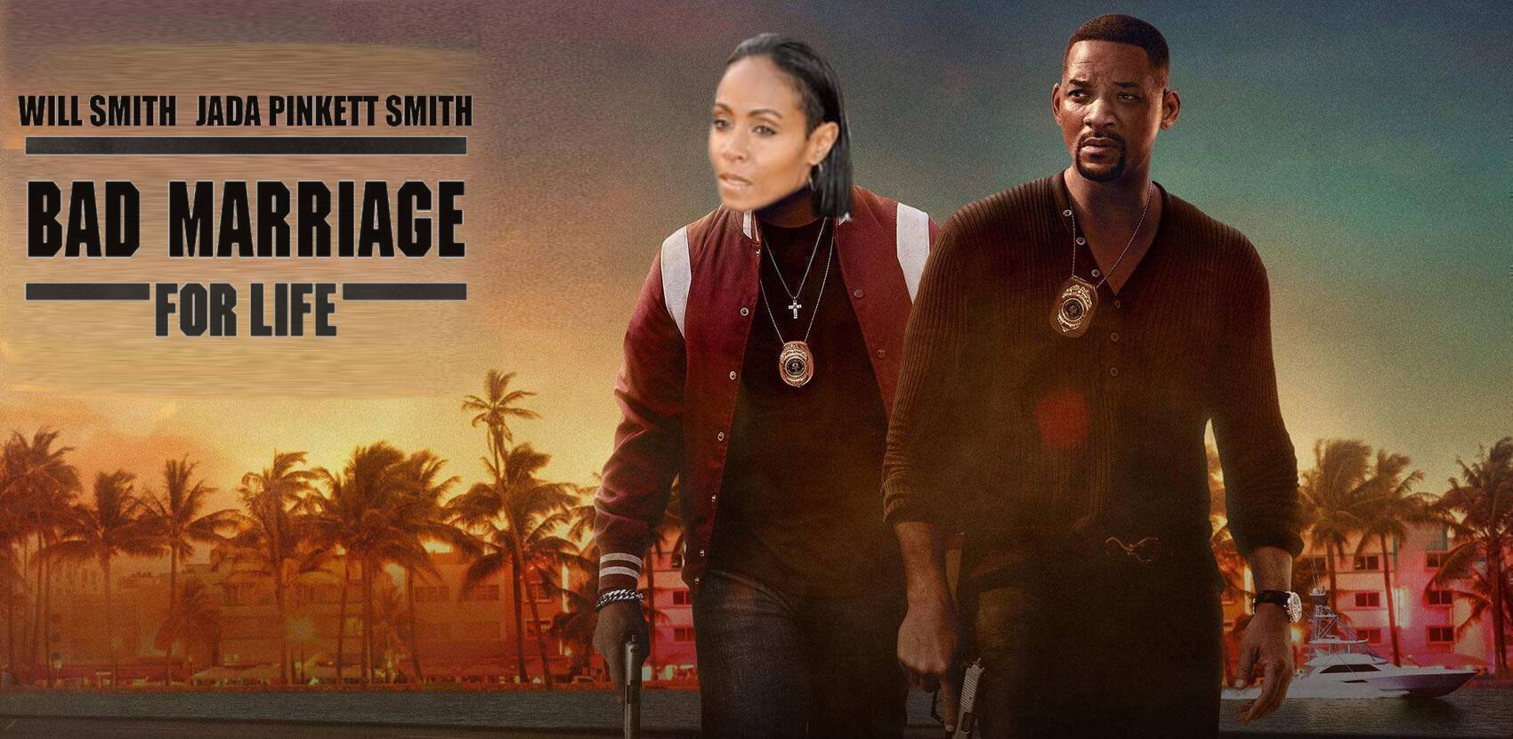 Will And Jada Bad Marriage For Life Blank Meme Template