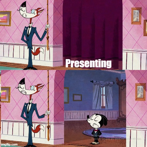 Presenting Mickey Blank Meme Template