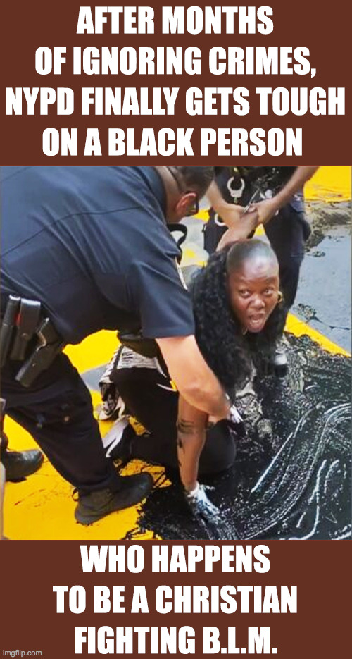Fighting FOR THE POLICE and against BLM, this brave woman gets arrested. | image tagged in erasing blm road mural,memes,blm,police,defund police,fighting back | made w/ Imgflip meme maker