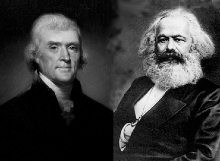 Jefferson v Marx Blank Meme Template