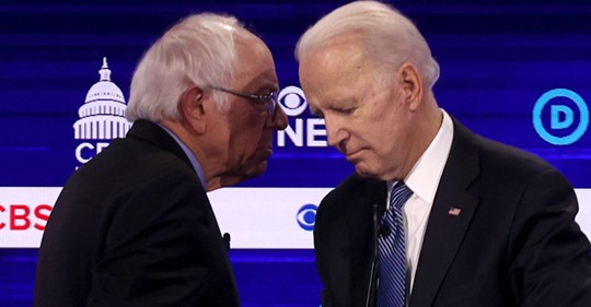 Bernie and Biden Blank Meme Template